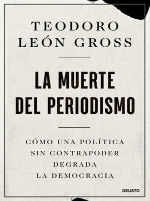 cover image of La muerte del periodismo